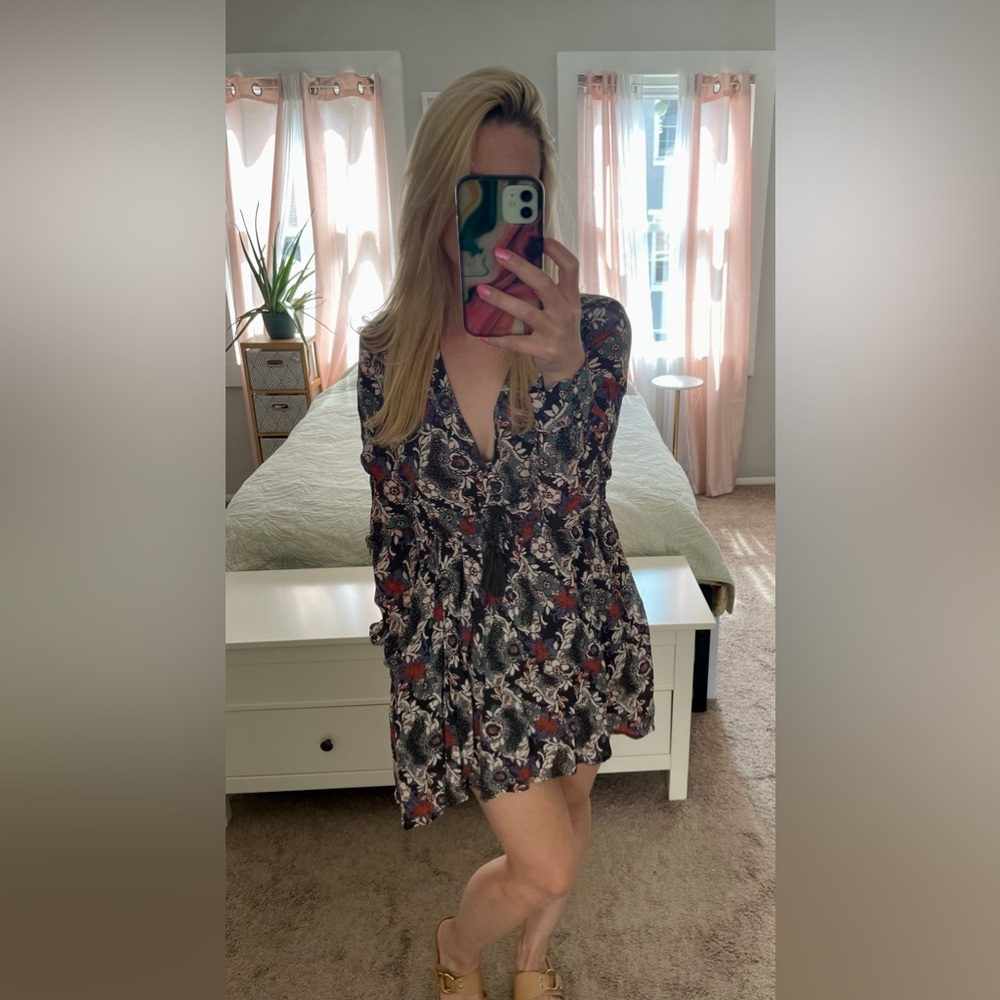 FREE PEOPLE | Stealing Fire Mini Dress w/ POCKETS!